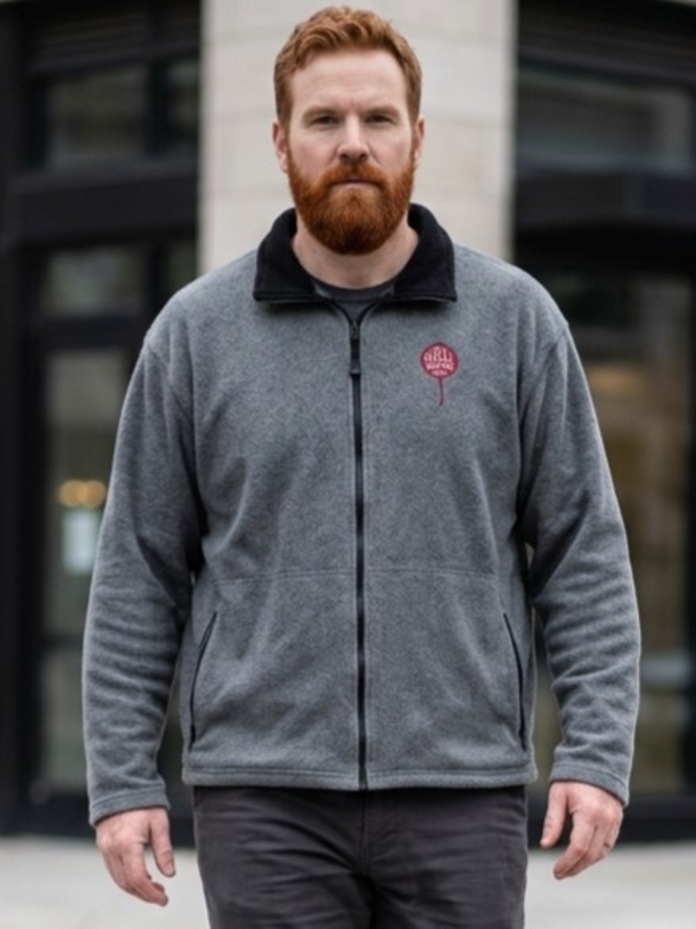 Colorado Timberline Grey Outerwear Fleece Jacket w/Odell Brewing Co Logo 2X